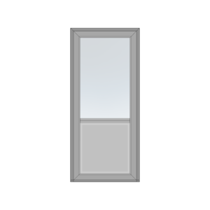 Facadedør 1 glas 1 fyldning Svendborg Vinduer