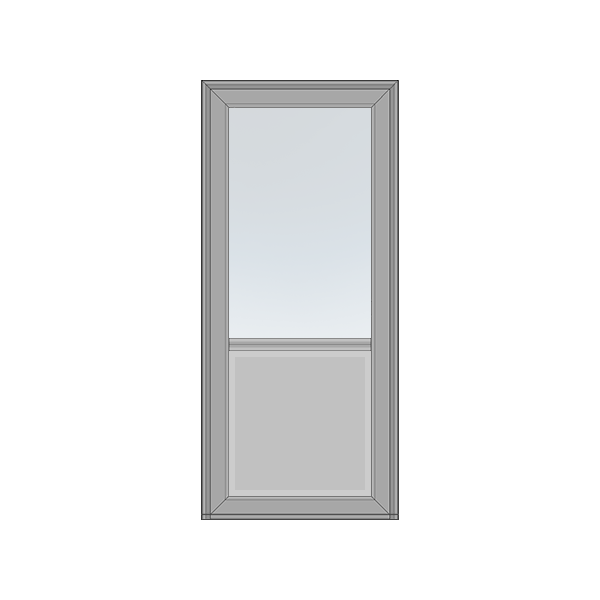 Facadedør 1 glas 1 fyldning Svendborg Vinduer